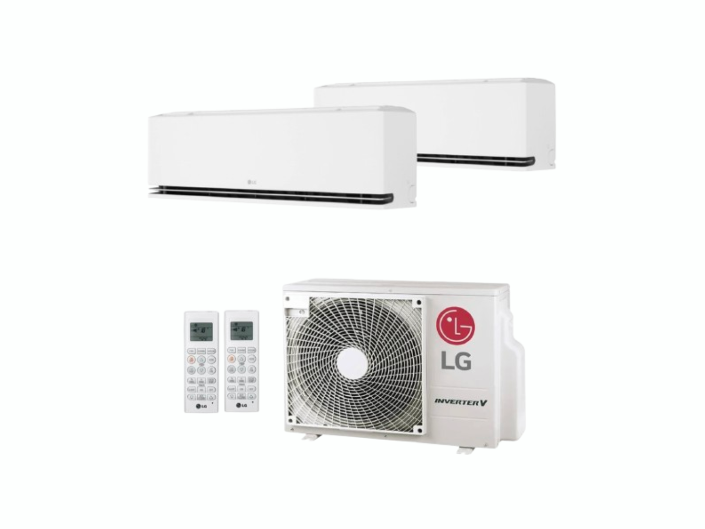 LG AI Air Special 2025 DuoSplit – 2,5 kW + 3,5 kW | 9000 & 12000 BTU | Koelen & Verwarmen