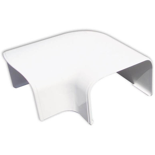 Afdekkap FLA - platte bocht 90° wit