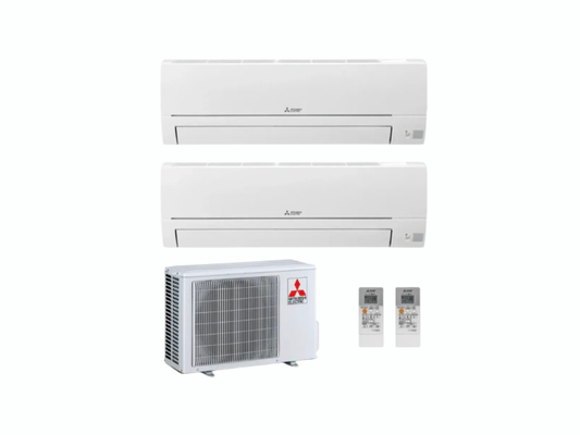 Mitsubishi Electric HR Duo Split 2HA50VF + HR25 + HR35 – 2,5 kW + 3,5 kW | 9.000 & 12.000 BTU | Koelen & Verwarmen