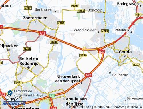 kaartje van zevenhuizen en omgeving waar Breaze advies geeft over airco's en instalalties verzorgt van sinlge split, due split en multi split airco systemen